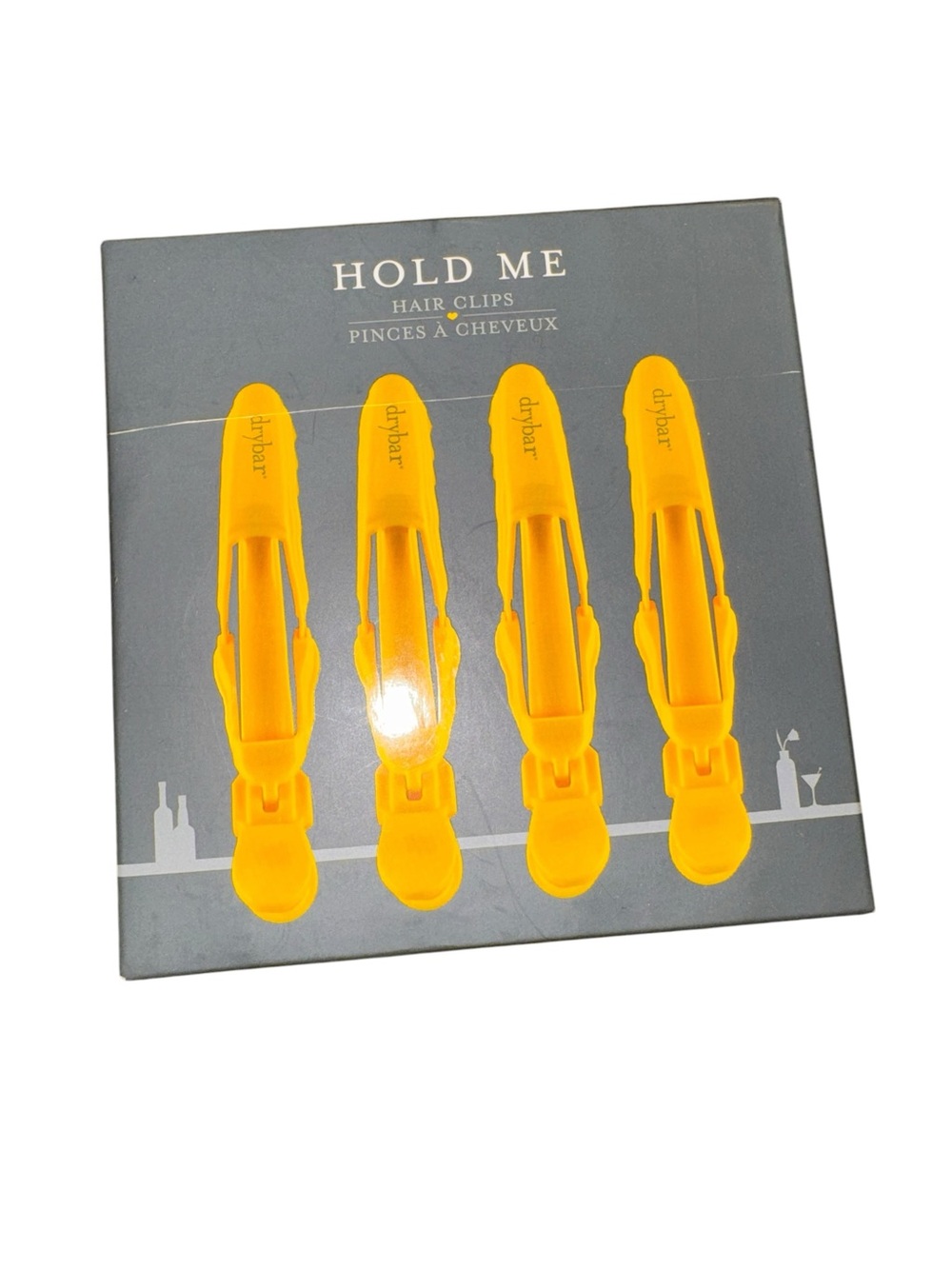 Drybar Hair Clips Pack with Yellow Logo Accent